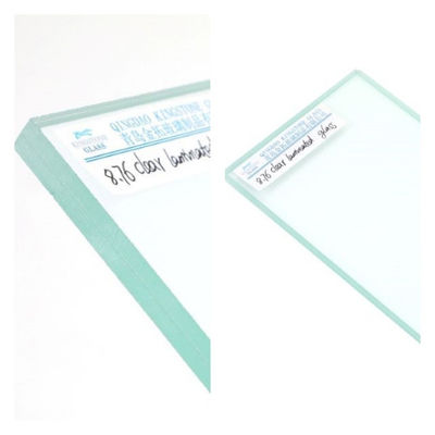 6.76mm 8.76mm 맑은 음향 laminated 유리 울음 차단 A 등급 창문