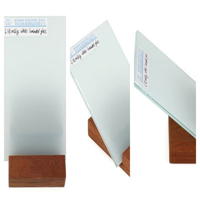 3+3mm 밀키 화이트 라미네이트 글래스 A 등급 CE AS/NZS 2208 SGS 인증