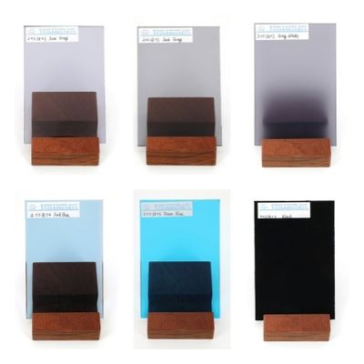 맞춤형 유로 회색 파란색 래미네이트 유리 날씨 저항 6.38mm 두께