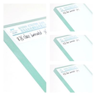 높은 안전성 맑은 가루 유리 4.38mm - 25.52mm 두께 플로트 글래스 및 PVB