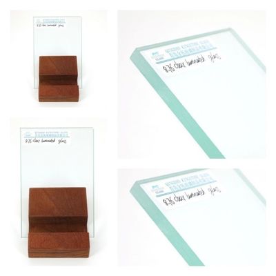 안전 장식 가루 된 플로트 유리 셔터 저항 6.38mm - 25.52mm 두께