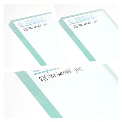 플로트 글래스 PVB 맑은 온화 라미네이트 글래스 높은 안전 4.38mm - 25.52mm